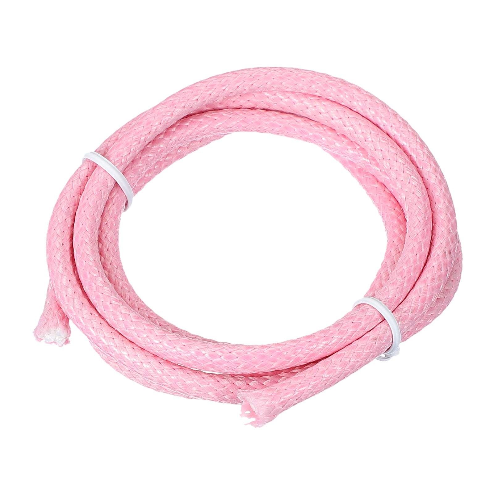 Uxcell Round Braided Leather Cord, Braided Leather Cord String Rope ...