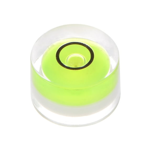 Uxcell Round Bubble Level 12x7.5mm Mini Circular Bullseye Spirit Levels for Camera Tripod Telescope, Green