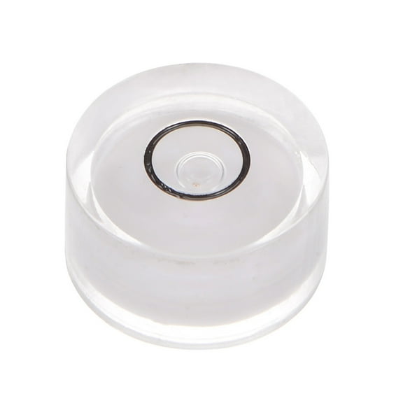 Uxcell Round Bubble Level 15x8mm Mini Circular Bullseye Spirit Levels for Camera Tripod Telescope, White