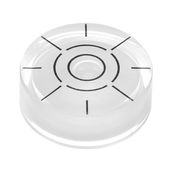 Uxcell Round Bubble Level 32x12mm Mini Circular Precision Spirit Levels for Camera Tripod Workshop Turntable, White