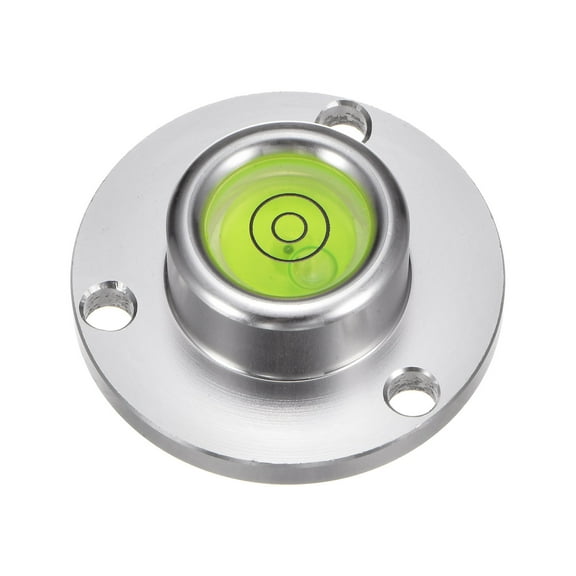 Uxcell Round Bubble Level 40x14mm Mini Circular Bullseye Spirit Levels for Camera Tripod Telescope, White
