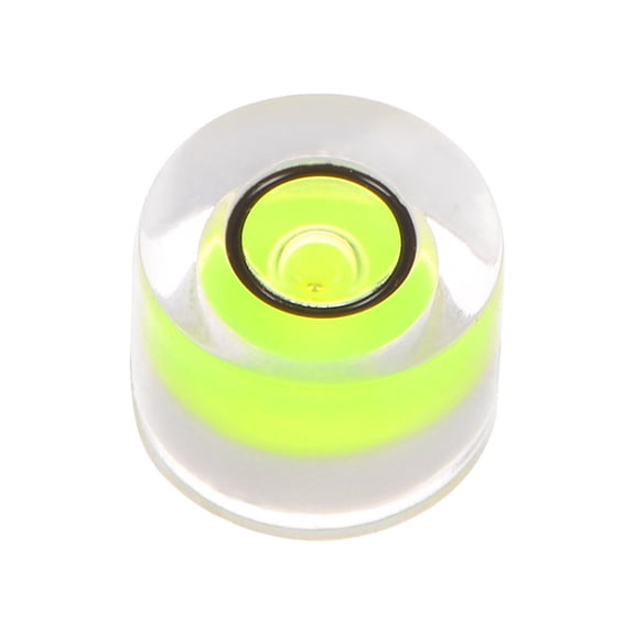 Uxcell Round Bubble Level 8x5.5mm Mini Circular Bullseye Spirit Levels for Camera Tripod Telescope, Green