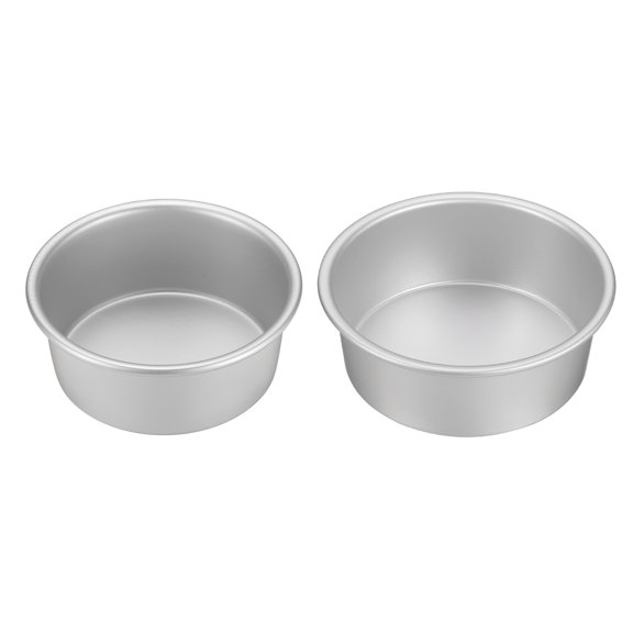 Uxcell Round Cake Pan 4"/5" Nonstick Baking Cake Pans Cheesecake Pan Anodized Aluminum for Wedding Birthdays