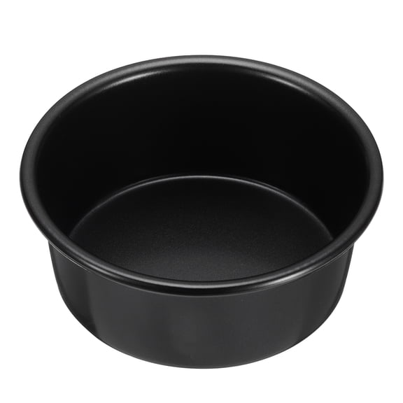 Uxcell Round Cake Pan 4" Nonstick Baking Cake Pans Cheesecake Pan Aluminum for Wedding Birthdays Party Event, Black
