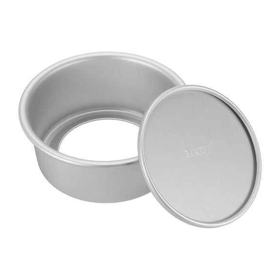 Uxcell Round Cake Pan with Removable Loose Bottom 4" Small Cheesecake Pan Anodized Aluminum Nonstick Baking Pan