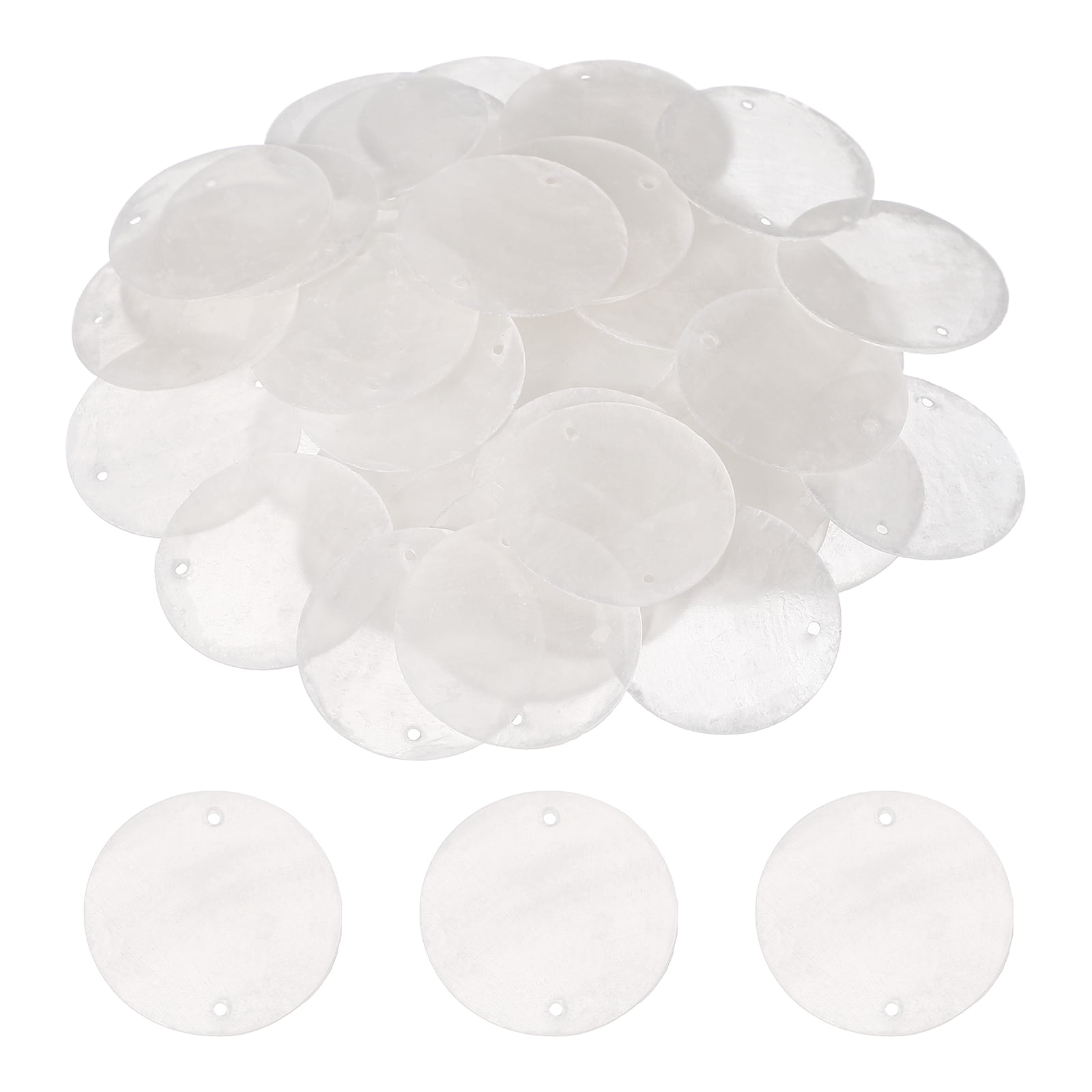 Uxcell Round Capiz Sea Shells, 1.2