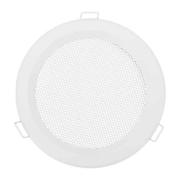 Uxcell Round Ceiling Vent Cover (125mm / 5" Duct Opening Size) - Aluminum Alloy Ceiling Air Grille Soffit Exhaust Vent Micro Hole Mesh Cover Plate for Bathroom Home Kitchen, White