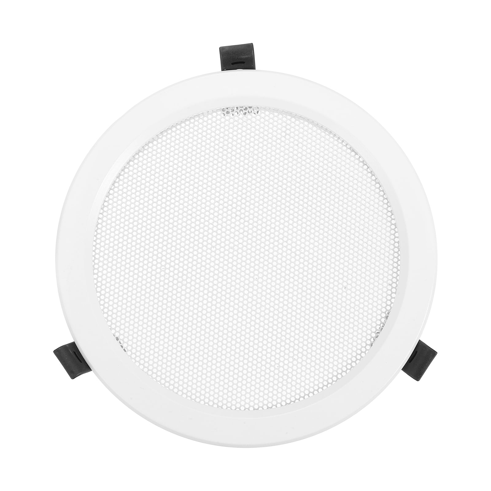 Uxcell Round Ceiling Vent Cover (160mm / 6" Duct Opening Size) - Aluminum Alloy Ceiling Air Grille Soffit Exhaust Vent Micro Hole Mesh Cover Plate for Bathroom Home Kitchen, White