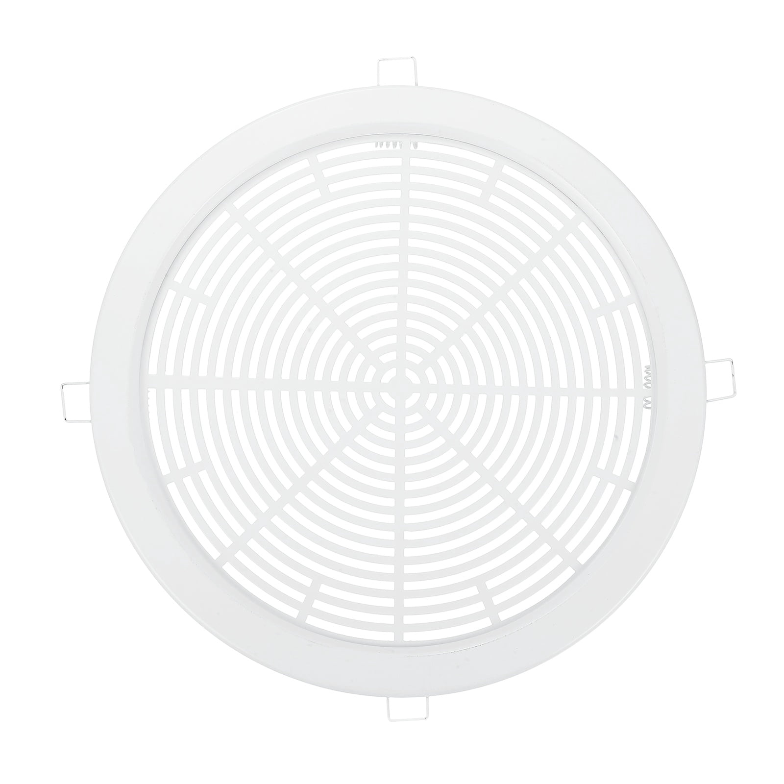 Uxcell Round Ceiling Vent Cover (230mm / 9" Duct Opening Size) - Aluminum Alloy Ceiling Air Grille Soffit Exhaust Vent Grille Cover for Bathroom Home Kitchen, White
