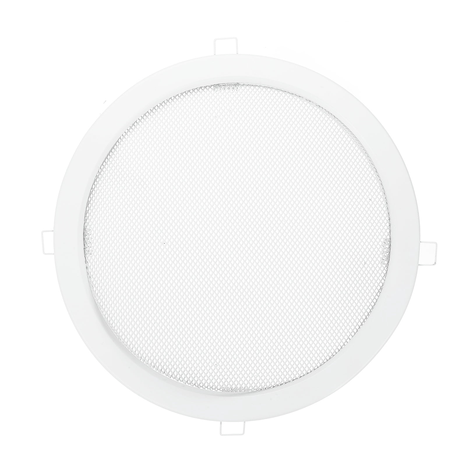 Uxcell Round Ceiling Vent Cover (230mm / 9" Duct Opening Size) - Aluminum Alloy Ceiling Air Grille Soffit Exhaust Vent Micro Hole Mesh Cover Plate for Bathroom Home Kitchen, White