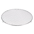 thumbnail image 1 of Uxcell Round Cooking Rack, 13.8-inch 201 Stainless Steel Cross Wire Barbecue Grill Net Racks with Legs, 1 of 5