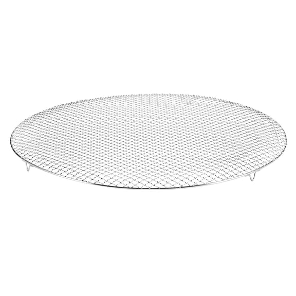 Uxcell Round Cooking Rack, 23.6-inch Stainless Steel Cross Wire Barbecue Grill Net Racks with 20mm Legs