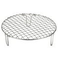 thumbnail image 1 of Uxcell Round Cooking Rack, 7.5-inch Stainless Steel Cross Wire Barbecue Grill Net Racks with 50mm Legs, 1 of 5
