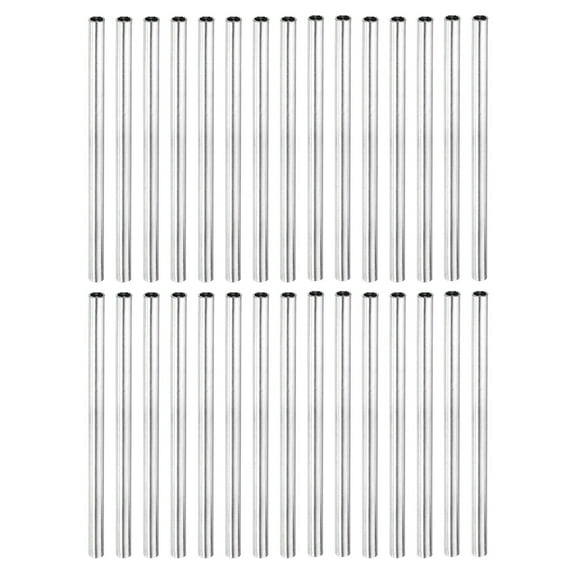 Uxcell Round Coupling Nut M4x0.7mm 85mm Threaded Sleeve Connector Rod Bar Stud Tube 30 Pack