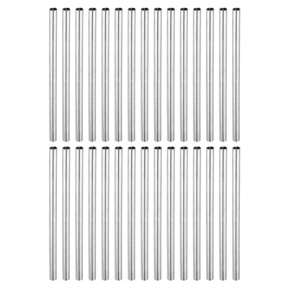 Uxcell Round Coupling Nut M4x0.7mm 90mm Threaded Sleeve Connector Rod Bar Stud Tube 30 Pack