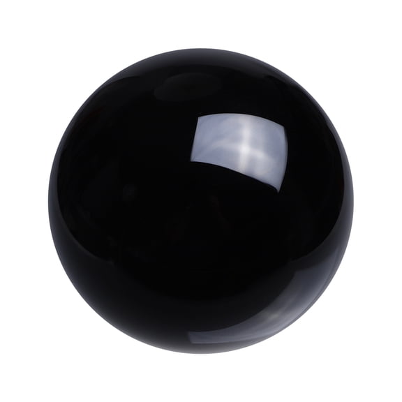 Uxcell Round Crystal Sphere, 60mm / 2.4" Glass Solid Decorative Sphere Crystal Ball for Home Decor Ornament Gift Craft Feng Shui Divination Fortune Telling Fountain Decoration, Black