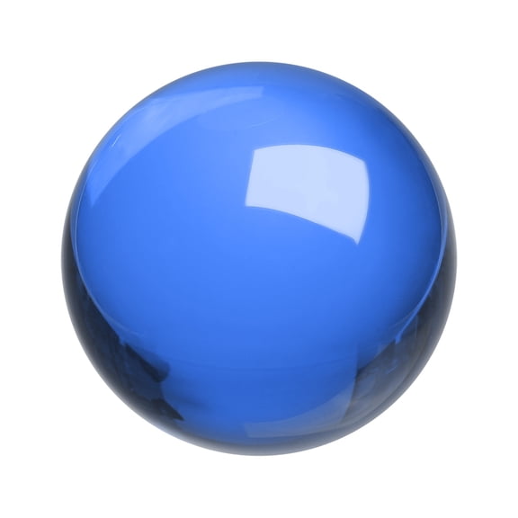 Uxcell Round Crystal Sphere, 70mm / 2.8" Glass Solid Decorative Sphere Crystal Ball for Home Decor Ornament Gift Craft Feng Shui Divination Fortune Telling Fountain Decoration, Dark Blue