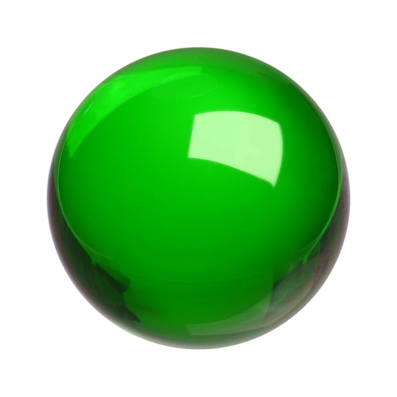 Uxcell Round Crystal Sphere, 70mm / 2.8" Glass Solid Decorative Sphere Crystal Ball for Home Decor Ornament Gift Craft Feng Shui Divination Fortune Telling Fountain Decoration, Green