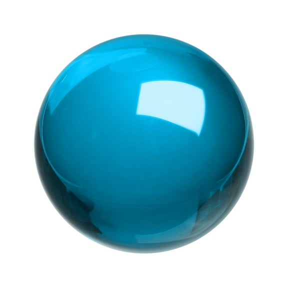 Uxcell Round Crystal Sphere, 70mm / 2.8" Glass Solid Decorative Sphere Crystal Ball for Home Decor Ornament Gift Craft Feng Shui Divination Fortune Telling Fountain Decoration, Lake Blue