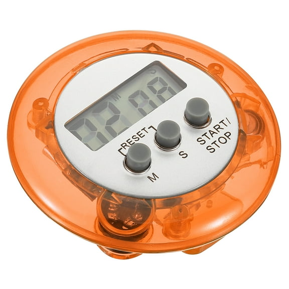 Uxcell Round Digital Timer, Small Count Down/ UP Clock with Magnetic, Big LCD Display, Orange