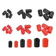 thumbnail image 1 of Uxcell Round End Caps Rubber Cover 30pcs 9/32" 3/8" 1/2" Black Red Screw Protector for Screw Bolt Pipe, 1 of 5
