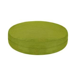 Uxcell Round Floor Pillow Cover, 15.7" Round Floor Cushion Cover Washable Dustproof with Zipper for Living Room Bedrooms Outdoor Indoor, Green