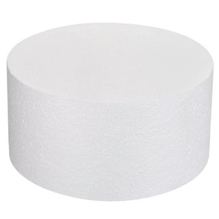 12 Pack Foam Circles for Crafts - 6 Inch Round Cake Dummy Discs for DIY  Projects (1 Inch Thick, White)