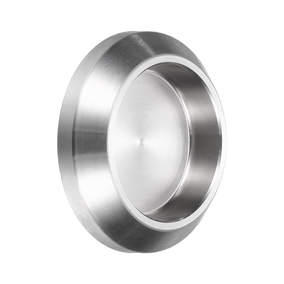 Uxcell Round Glass Sliding Door Handles, 304 Stainless Steel Back-to-Back Bathroom Handle Pull Knob with Adhesive Stickers for Shower Balcony Office Sliding Doors Cabinets, Silver