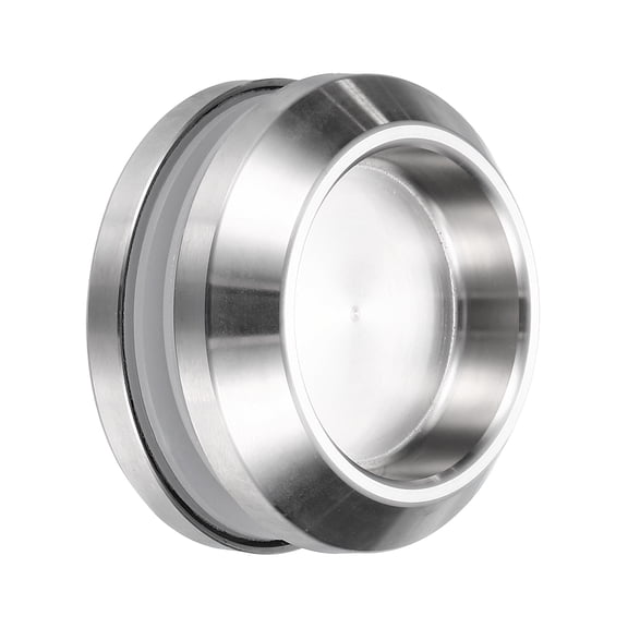 Uxcell Round Glass Sliding Door Handles, 304 Stainless Steel Back-to-Back Bathroom Handle Pull Knob with Screw for Shower Balcony Office Sliding Doors Cabinets, Silver