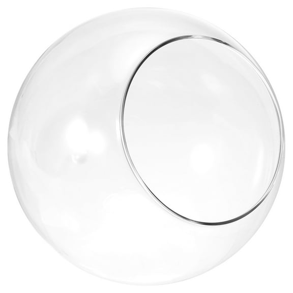Uxcell Round Globe Terrarium Air Plant Planter, 6.3 Inch High Borosilicate Glass Table Decorations Clear