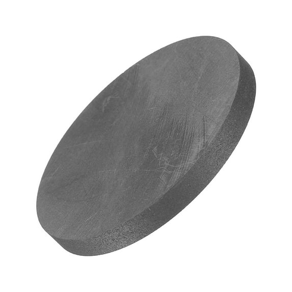 Uxcell Round Graphite Block Disk Ingot Graphite Electrode Plate 50x5mm for Melting Casting, Electrolysis