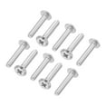 thumbnail image 1 of Uxcell Round Head Phillips Screws, 120 Pack M2.5-0.45 x 14mm 304 Stainless Steel 18-8 Full Thread, 1 of 7