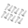 thumbnail image 1 of Uxcell Round Head Phillips Screws, 16 Pack M6-1 x 25mm 304 Stainless Steel 18-8 Full Thread, 1 of 7