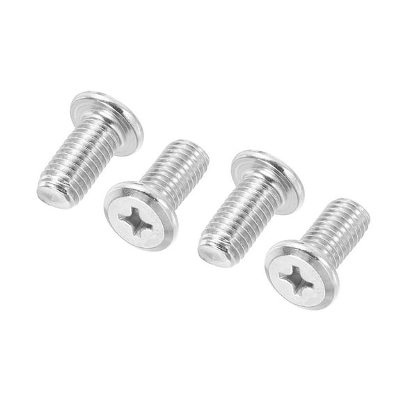 Uxcell Round Head Phillips Screws, 4 Pack M10-1.5 x 20mm 304 Stainless Steel 18-8 Full Thread