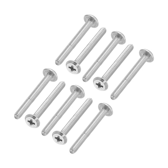 Uxcell Round Head Phillips Screws, 40 Pack M3-0.5 x 25mm 304 Stainless Steel 18-8 Full Thread