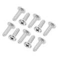 thumbnail image 1 of Uxcell Round Head Phillips Screws, 60 Pack M4-0.7 x 12mm 304 Stainless Steel 18-8 Full Thread, 1 of 7
