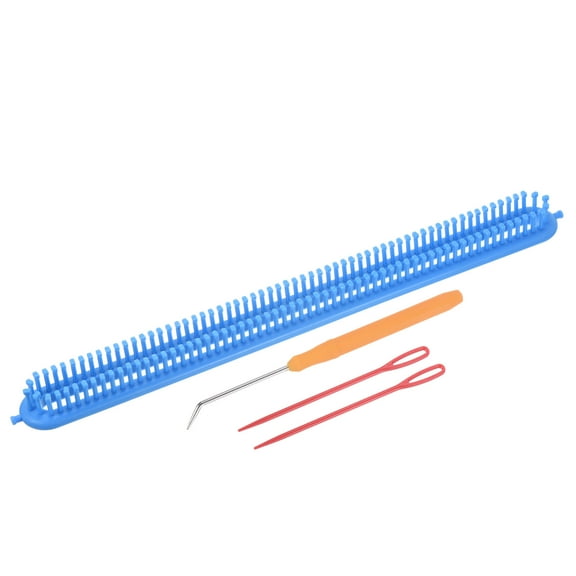 Uxcell Round Knitting Machines Kit, Darning Weave Tool with Accessories, Blue Style 5