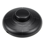 Uxcell Round Lamp Foot Pedal Push Button Momentary Switch Nylon Black 1pcs