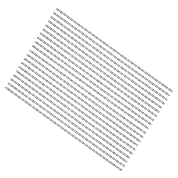 Uxcell Round Metal Rods 1.5mm x 150mm High Speed Steel (HSS) Lathe Bar Stock Tool 20 Pieces