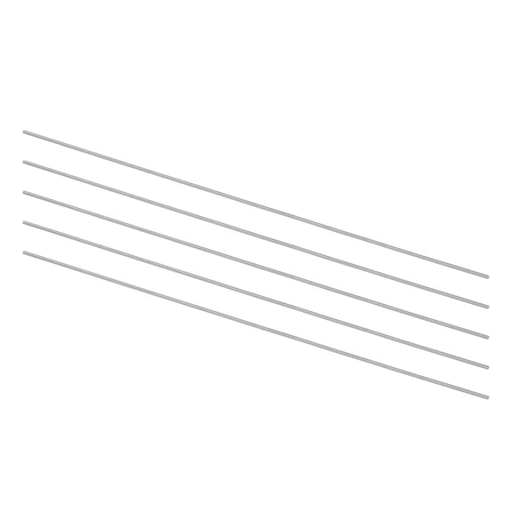 Uxcell Round Metal Rods 1mm x 200mm High Speed Steel (HSS) Lathe Bar Stock Tool 5 Pieces