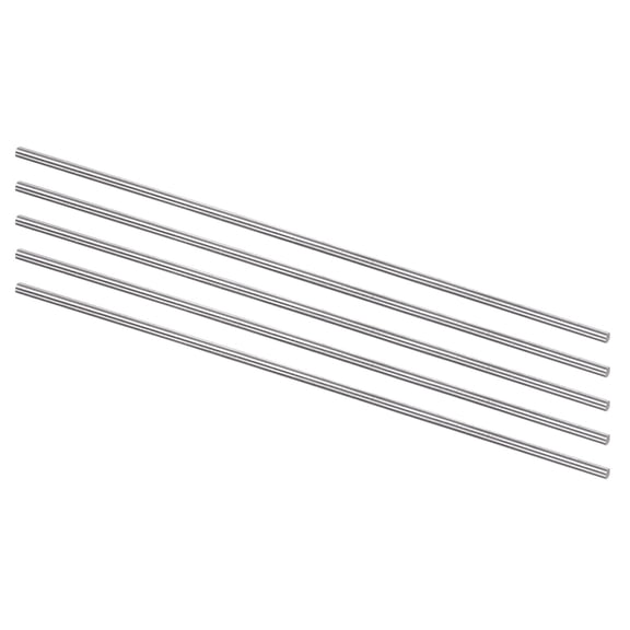 Uxcell Round Metal Rods 2.3mm x 150mm High Speed Steel (HSS) Lathe Bar Stock Tool 5 Pieces