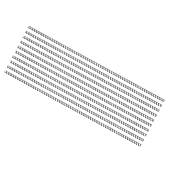 Uxcell Round Metal Rods 2.4mm x 200mm High Speed Steel (HSS) Lathe Bar Stock Tool 10 Pieces