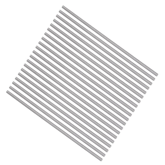 Uxcell Round Metal Rods 3mm x 150mm High Speed Steel (HSS) Lathe Bar Stock Tool 20 Pieces