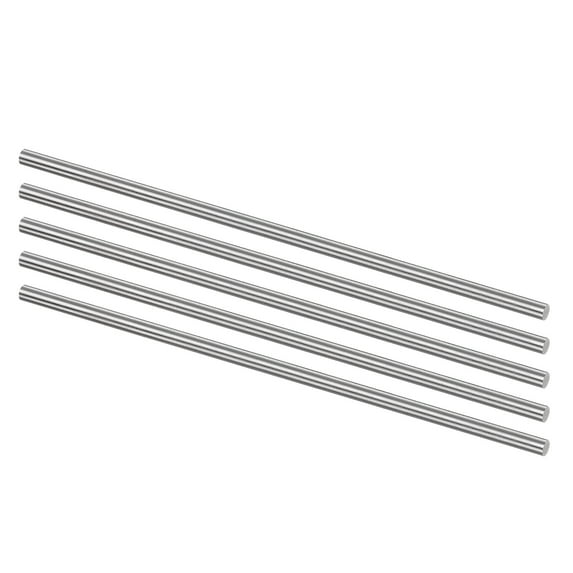 Uxcell Round Metal Rods 5.2mm x 200mm High Speed Steel (HSS) Lathe Bar Stock Tool 5 Pieces