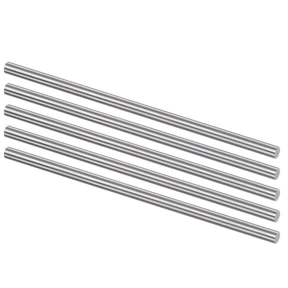 Uxcell Round Metal Rods 5.5mm x 150mm High Speed Steel (HSS) Lathe Bar Stock Tool 5 Pieces