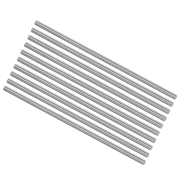 Uxcell Round Metal Rods 5.5mm x 200mm High Speed Steel (HSS) Lathe Bar Stock Tool 10 Pieces