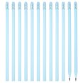 thumbnail image 1 of Uxcell Round Pencils, 12 Pcs Triangle HB Graphite Pencil with Eraser, Blue, 1 of 6