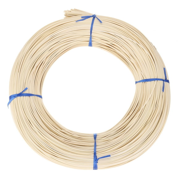 Uxcell Round Reed Spline 960ft, Cane Webbing Roll, Rattan Reed, Wooden 1 Pcs