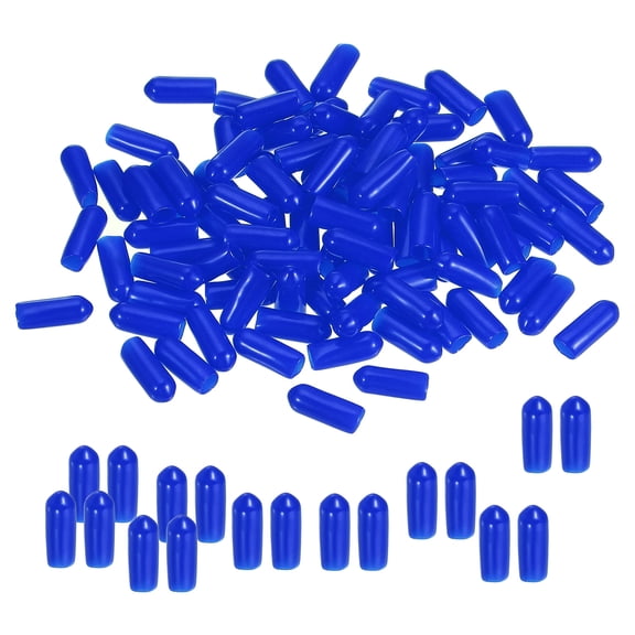 Uxcell Round Rubber End Caps Rubber Bolt Covers Caps Vinyl Rubber Flexible Screw Thread Protectors 5mm