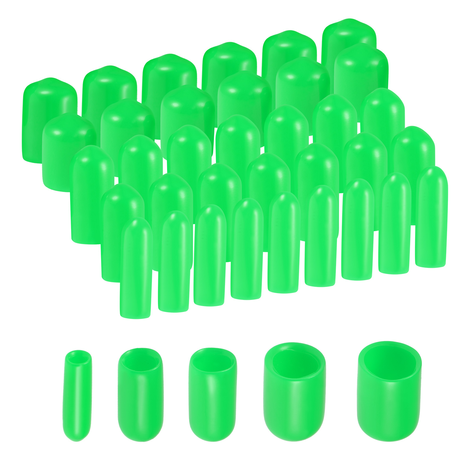 Uxcell Round Rubber End Caps Vinyl Cover Screw Thread Protector ...